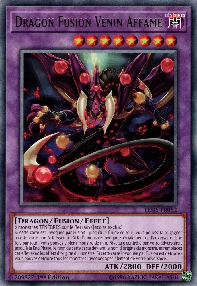 Pack du Duelliste - Les Duellistes Légendaires Destinée Immortelle LED5 - Dragon Fusion Venin Affamé