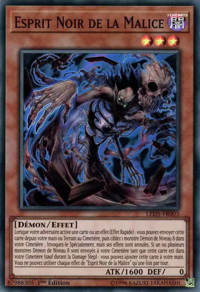 Pack du Duelliste - Les Duellistes Légendaires Destinée Immortelle LED5 - Esprit Noir de la Malice