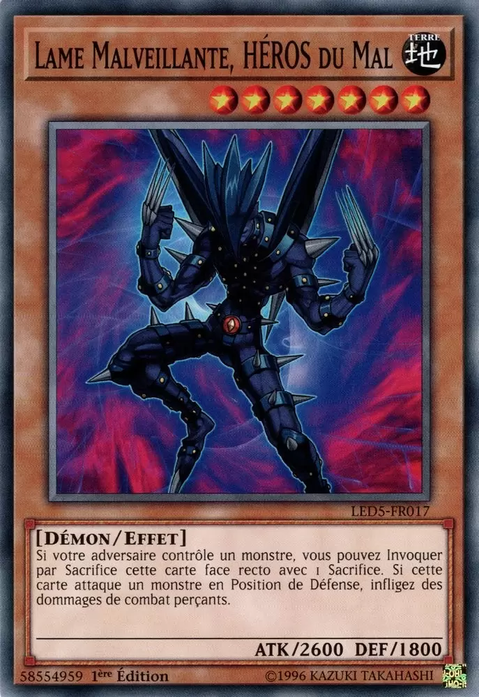 Pack du Duelliste - Les Duellistes Légendaires Destinée Immortelle LED5 - Lame Malveillante, HÉROS du Mal