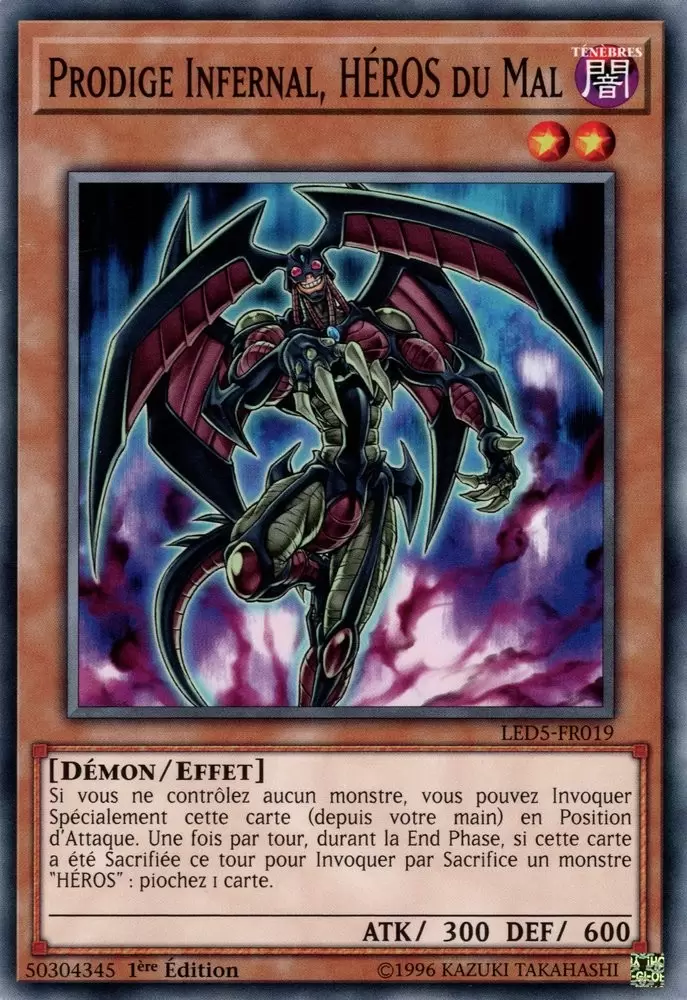 Pack du Duelliste - Les Duellistes Légendaires Destinée Immortelle LED5 - Prodige Infernal, HÉROS du Mal