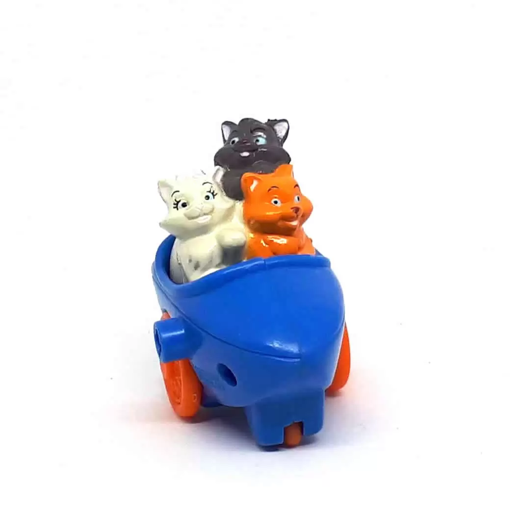 Happy Meal - Les Aristochats 1994 - Side-Car with Marie, Toulouse & Berlioz