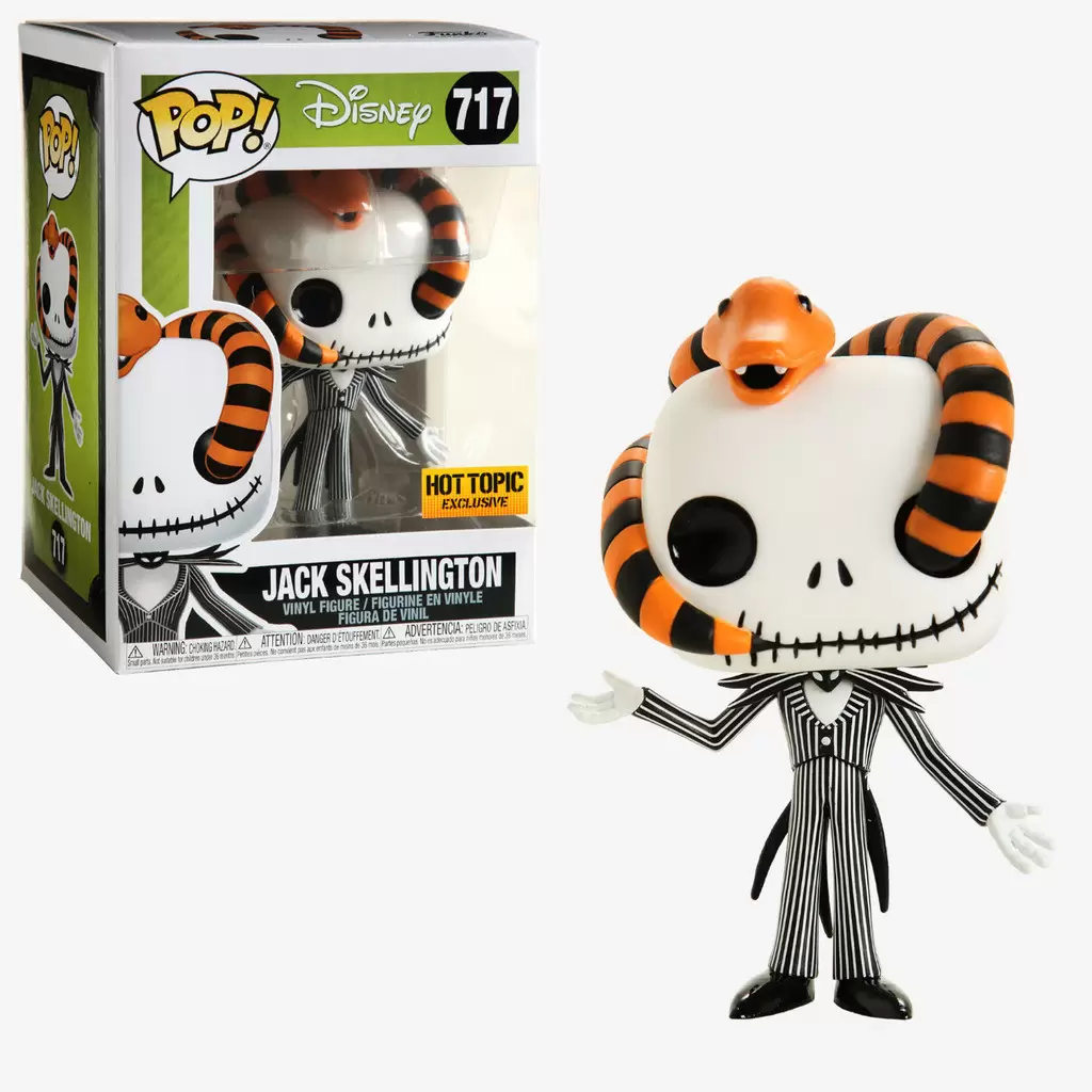 The Nightmare Before Christmas - Jack Skellington with Snake - POP! Disney  action figure 717