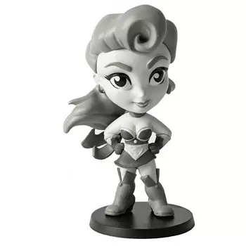 Lil DC Comics Bombshells - Supergirl (Black & White)