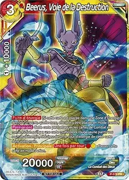 Dragon Ball Super Carte Promo FR - Beerus, Voie de la Destruction