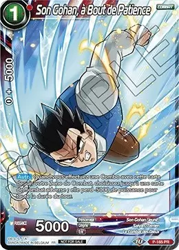 Dragon Ball Super Carte Promo FR - Son Gohan, à Bout de Patience