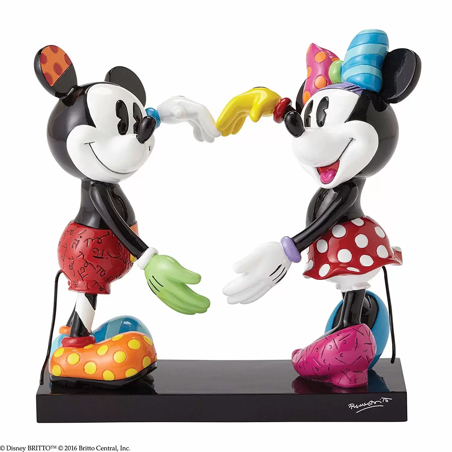 Britto - Disney by Romero Britto - Mickey et Minnie - Coeur