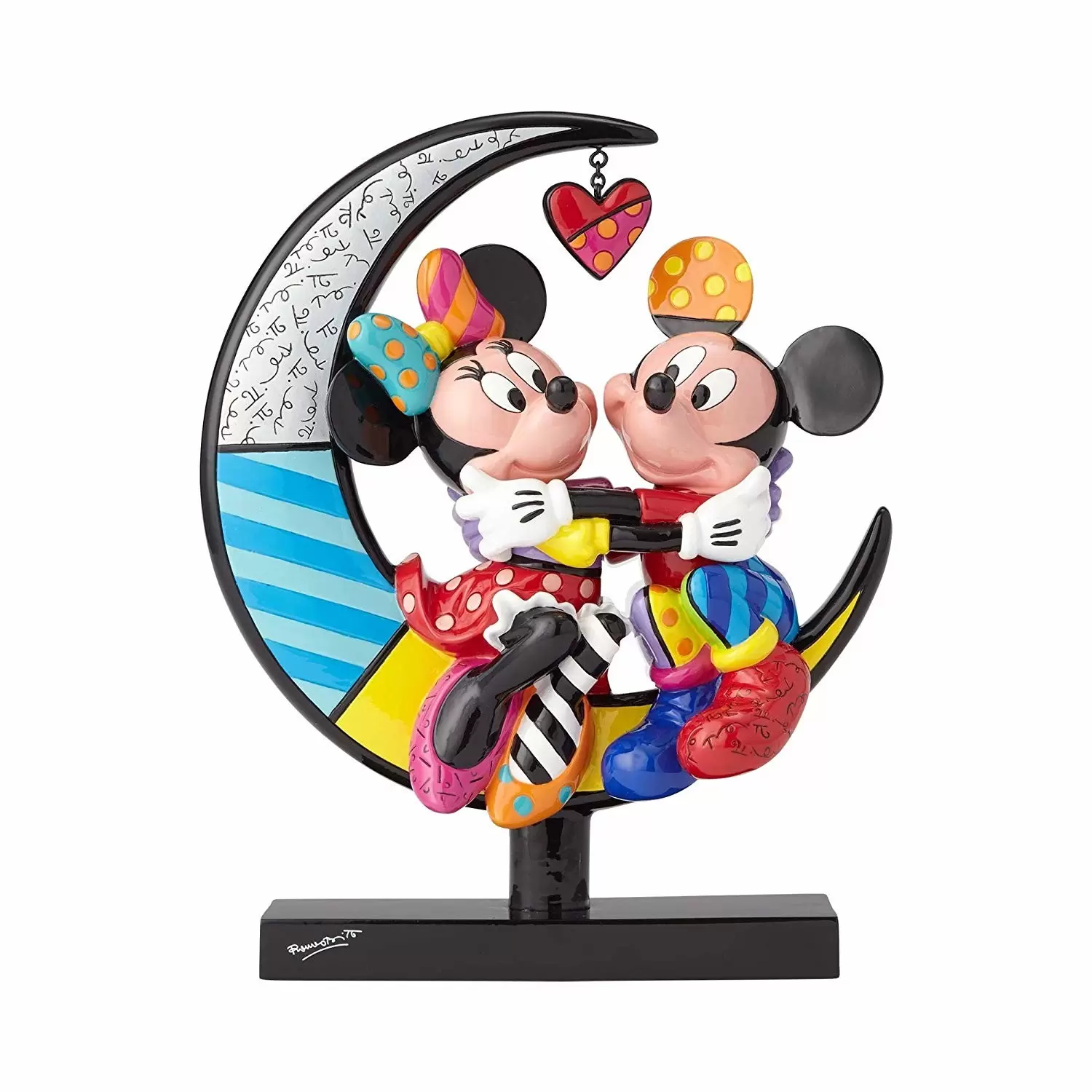Britto - Disney by Romero Britto - Mickey & Minnie sur la Lune