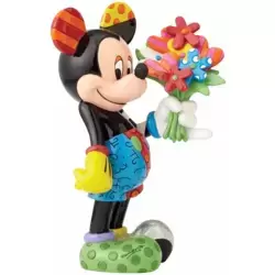 Mickey Mouse with flowers