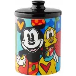 Mickey & Pluto Canister Cookie Jar