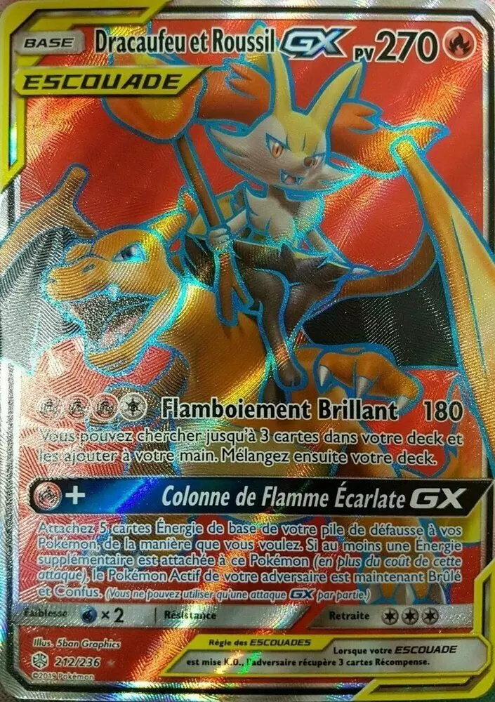 Carte pokemon - Dracaufeu V - 017/172 - Ultra-Rare - épée et