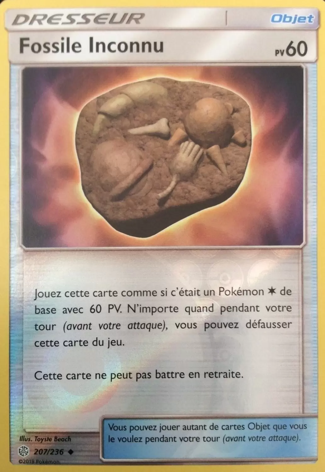 Éclipse Cosmique - Fossile Inconnu Reverse