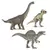 Pachycephalosaurus, Brachiosaure et Spinosaure