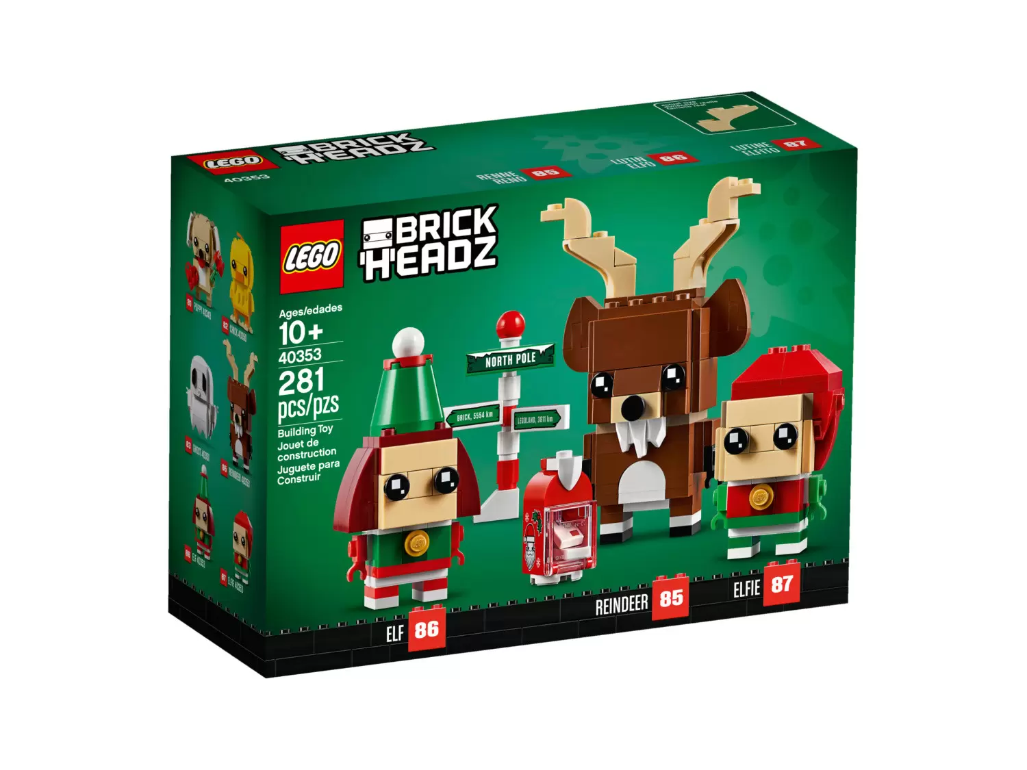 LEGO BrickHeadz - 85 & 86 & 87 - Reindeer, Elf & Elfie