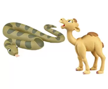Les Animaux de la Savane - L\'Anaconda + Le Papa Anaconda + Le Bébé Dromadaire