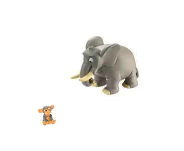 Les Animaux de la Savane - L\'éléphant + Le Papa éléphant + Le Bébé éléphant