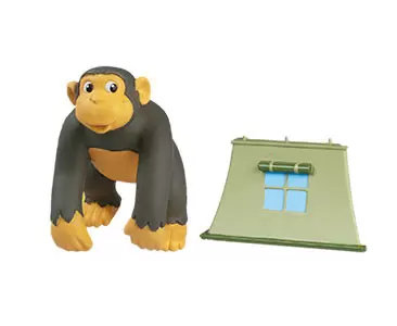 Les Animaux de la Savane - L\'Orang-Outan de Bornéo + Le Papa Chimpanzé + La Tente du Ranger