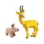 La Gazelle + La Maman Gazelle +Le Bébé Rhinocéros