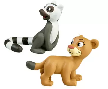 Les Animaux de la Savane - La Grenouille de Madagascar + La Maman Lémur + Le Bébé Puma