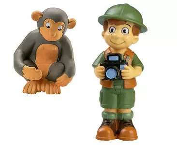 Les Animaux de la Savane - Le Chimpanzé + La Maman de Chimpanzé + Le Bébé Ranger