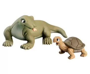 Les Animaux de la Savane - Le Dragon de Komodo + Le Bébé Tortue + Le Papa Dragon de Komodo