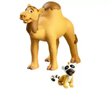 Les Animaux de la Savane - Le Dromadaire + Le Papa Dromadaire + Le Bébé Lémur
