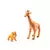 Les Animaux de la Savane - Le Girafe + La Maman Girafe + Le Bébé Lion