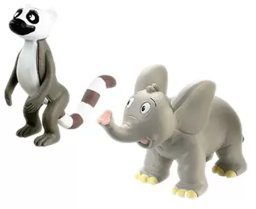 Les Animaux de la Savane - Le Lémurien + Le Papa Lémurien + Le Bébé éléphant