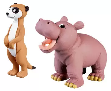 Les Animaux de la Savane - Le Suricate + La Papa Suricate + Le Bébé Hippopotame