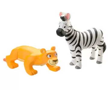Les Animaux de la Savane - Le Zèbre + La Maman Zèbre + La Maman Lionne