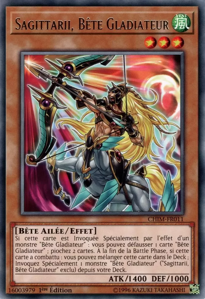 Impact du Chaos CHIM - Sagittarii, Bête Gladiateur