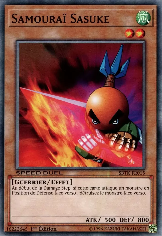 Speed Duel : Les Épreuves du Royaume SBTK - Samouraï Sasuke