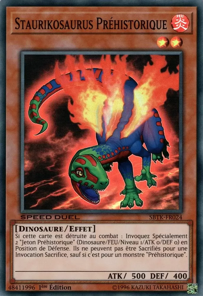 Speed Duel : Les Épreuves du Royaume  SBTK - Staurikosaurus Préhistorique