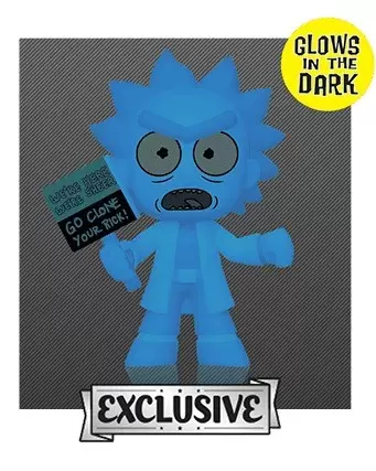 Mystery Minis - Rick and Morty Série 3 - Glow in the Dark Hologram Rick Clone