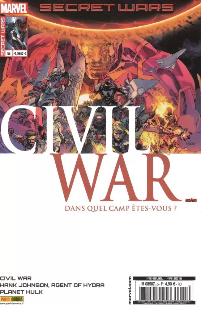 Secret Wars : Civil War - Dans quel camp êtes vous?