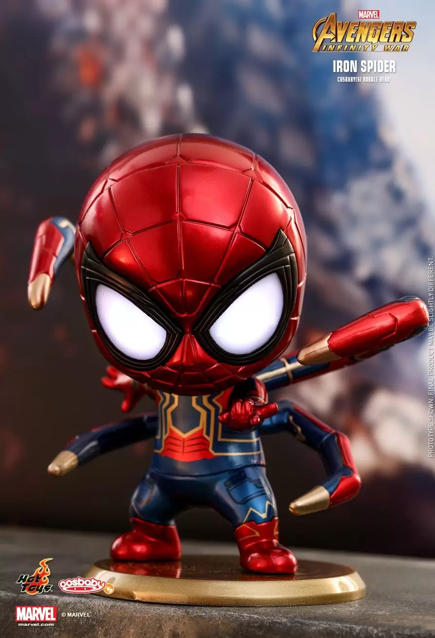 Cosbaby Figures - Avengers: Infinity War - Iron Spider (with Led Lighth-up eyes)
