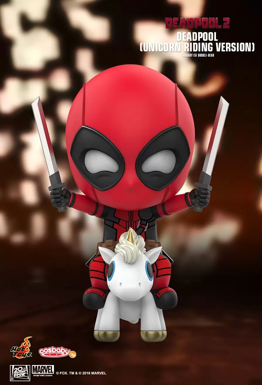 Cosbaby Figures - Deadpool 2 - Deadpool (Unicorn Riding Version)