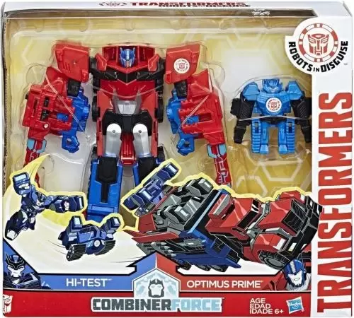 Transformers Robots in Disguise - Hi-test & Optimus Prime - Combiner Force