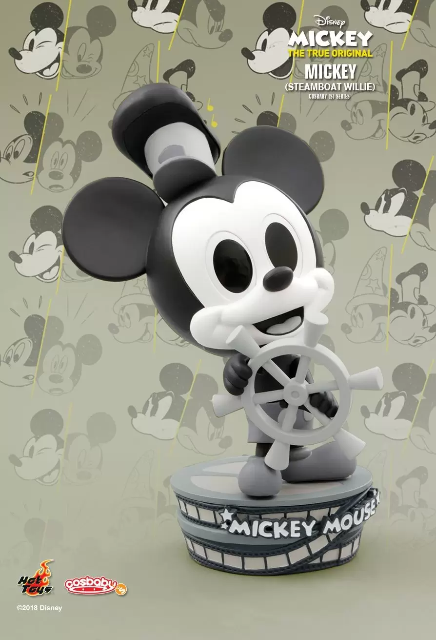 Cosbaby Figures - Mickey 90th Anniversary - Mickey (Steamboat Willie)