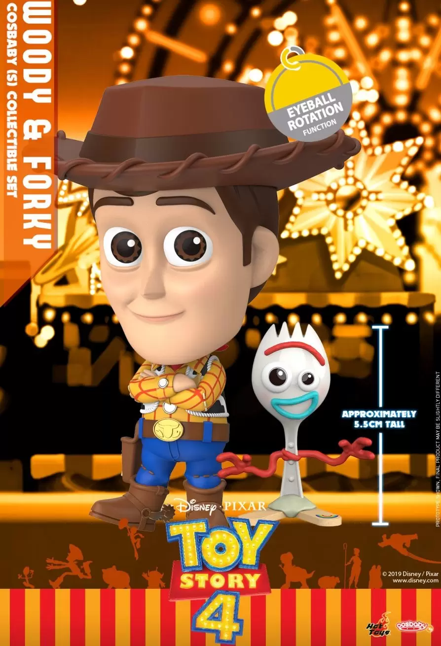 Cosbaby Figures - Toy Story 4 - Woody & Forky