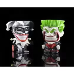 Black, White, and Red All Over Harley Quinn and The Joker 2 Pack