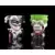 Black, White, and Red All Over Harley Quinn and The Joker 2 Pack