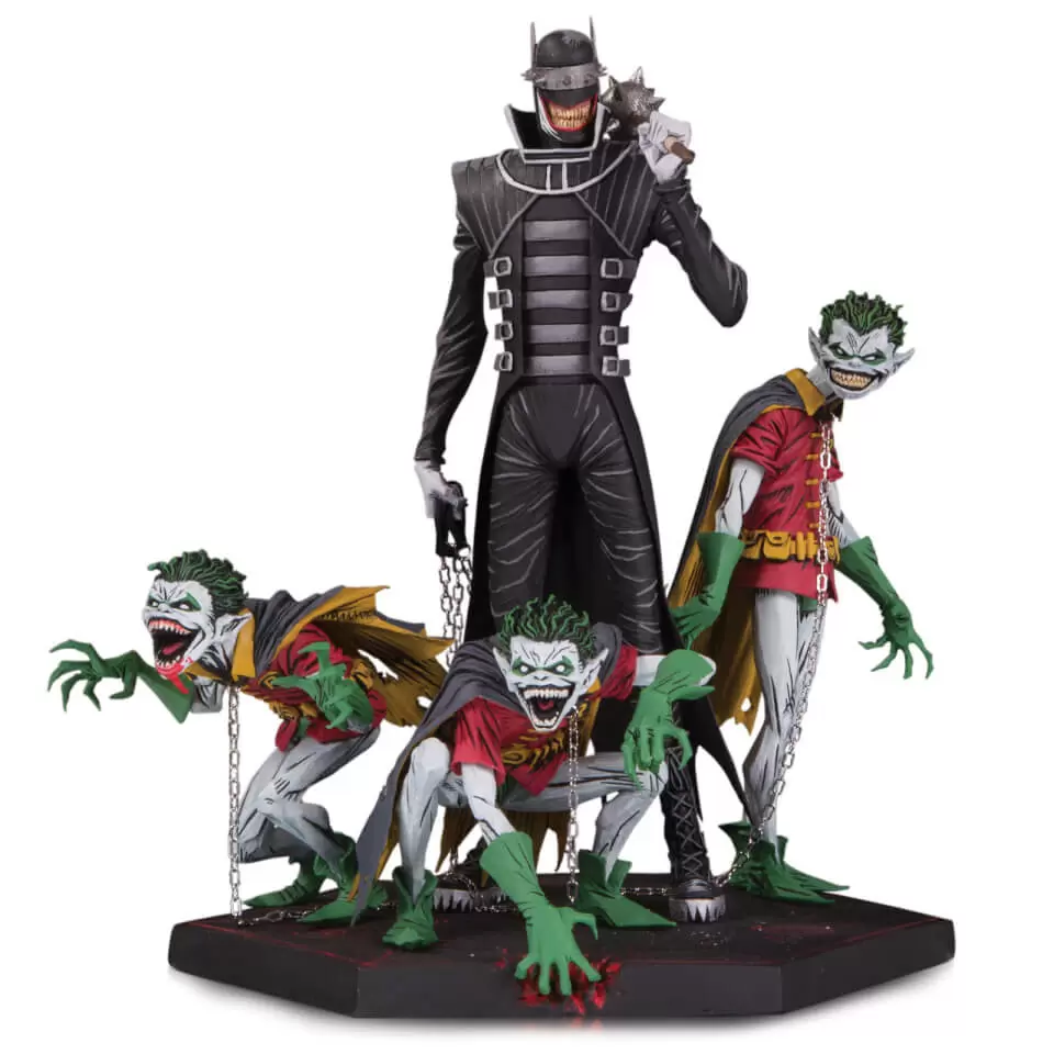 DC Collectibles Statues - Dark Nights Metal Batman Who Laughs & Robins DLX