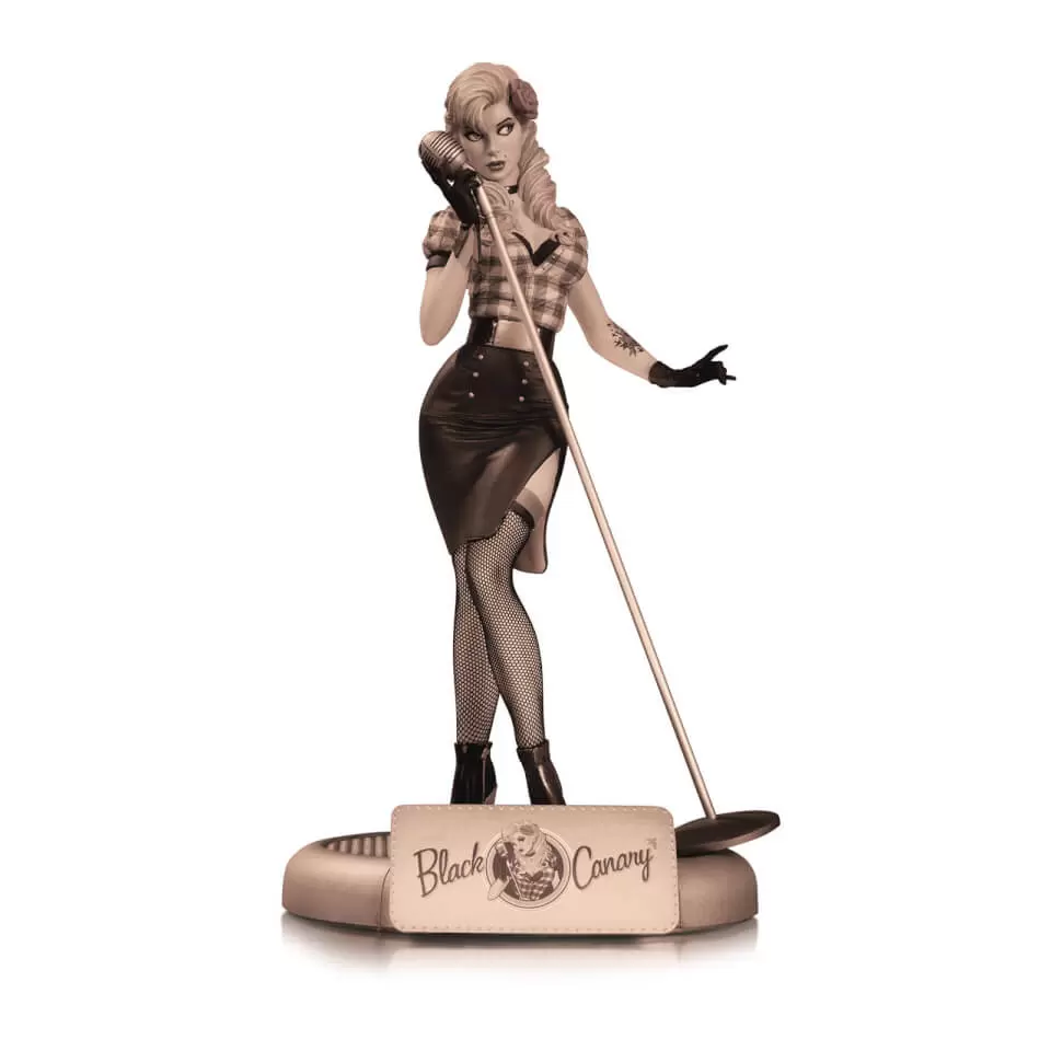 DC Collectibles Statues - DC Bombshells - Black Canary - Sepia Variant