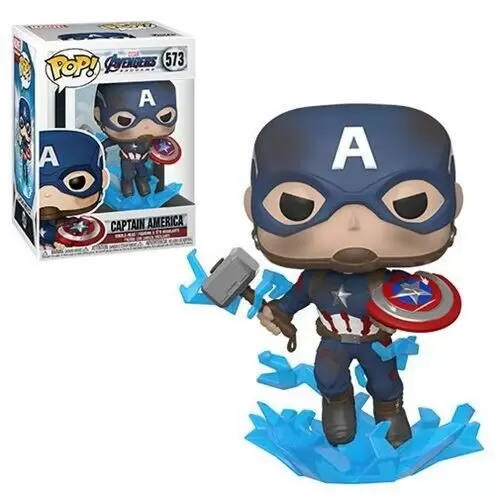 POP! MARVEL - Avengers Endgame - Captain America with Broken Shield & Mjölnir
