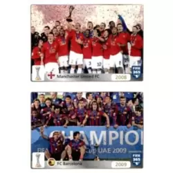 2008: Manchester United FC - 2009: FC Barcelona - FIFA Club World Cup