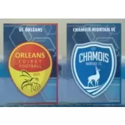 Écusson (Chamois Niortais / US Orléans) - Ligue 2