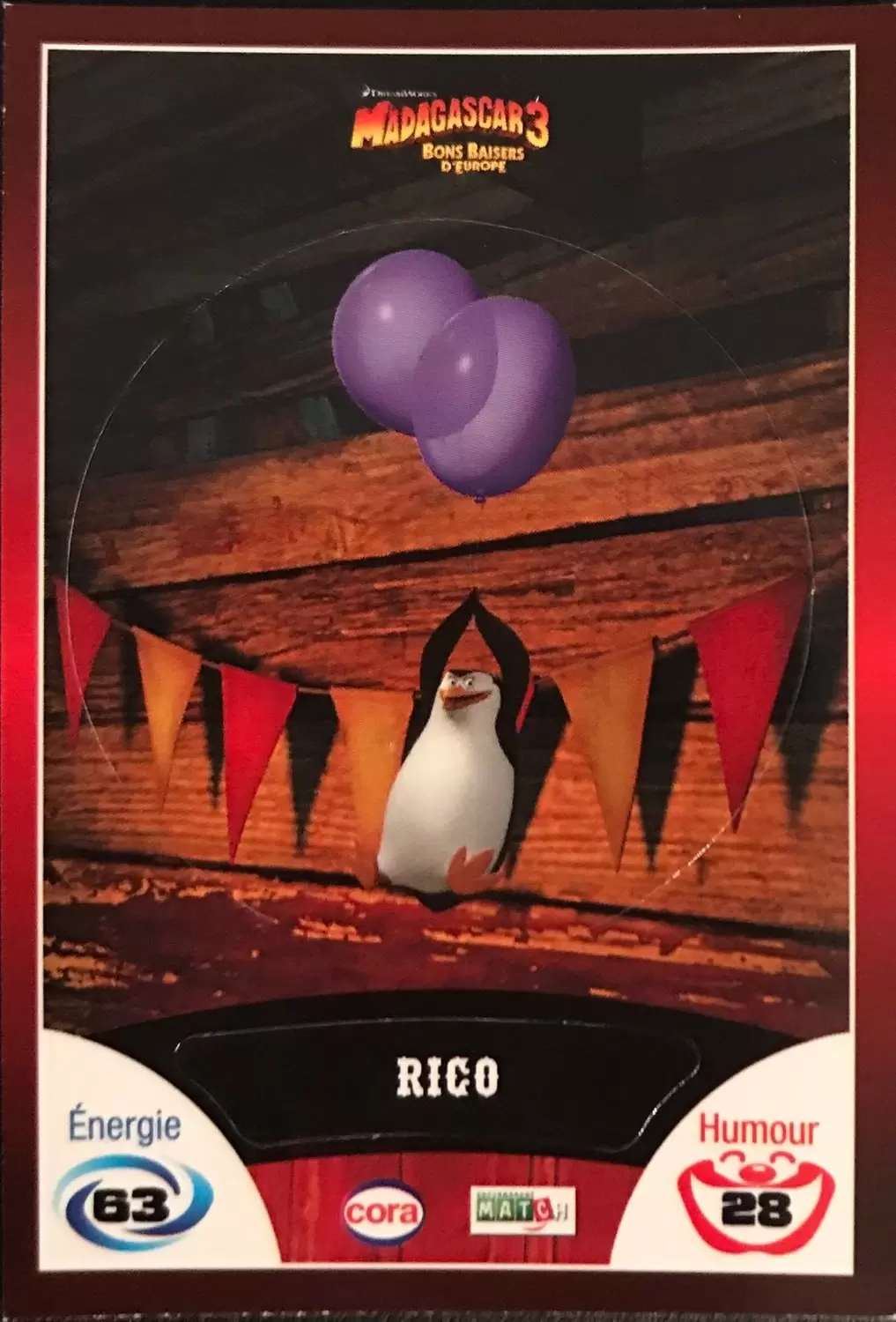 Le Collector Madagascar 3 (CORA / Match) - RICO - Code