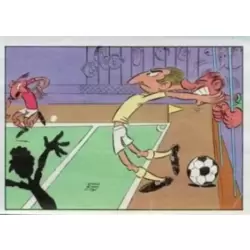 La remise en touche - Le Football vu par Prosdocimi
