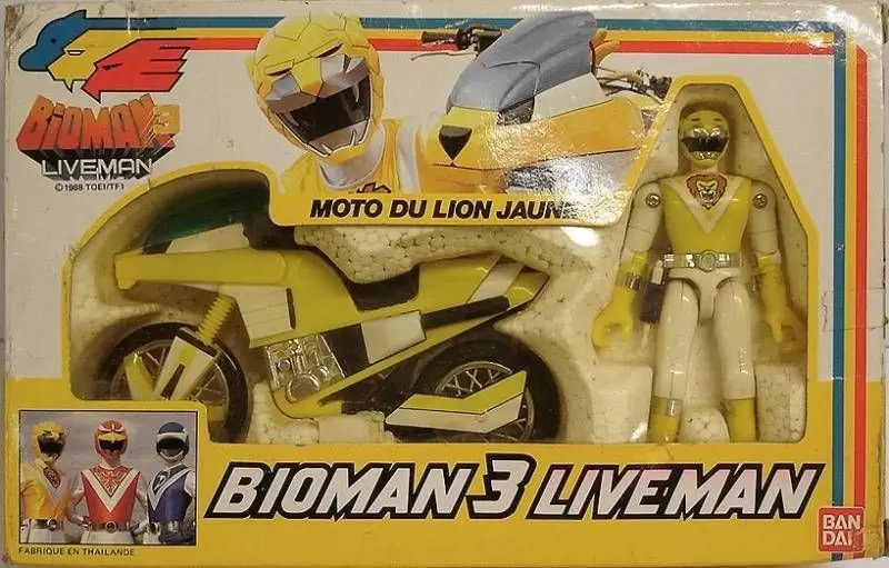 Bioman 3 - Liveman - Moto du Lion Jaune