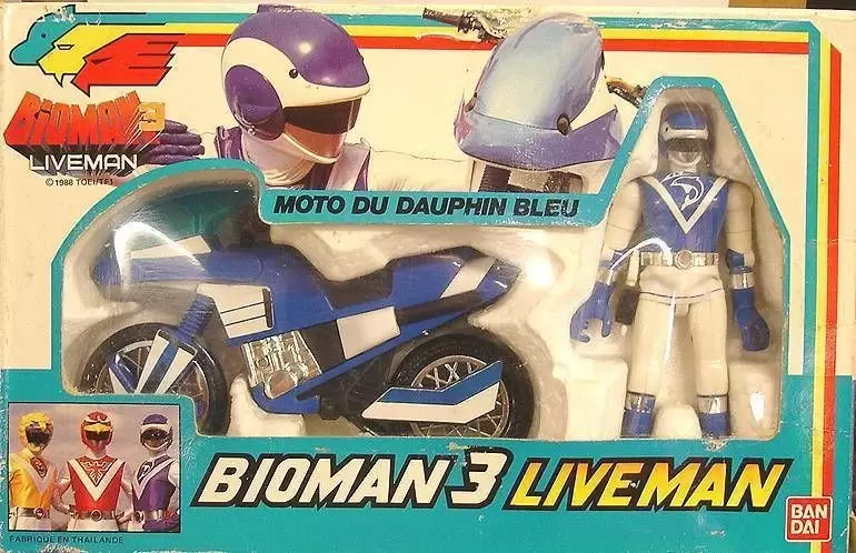 Bioman 3 - Liveman - Moto du Dauphin Bleu
